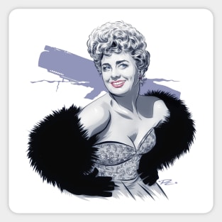 Shelley Winters - An illustration by Paul Cemmick Sticker